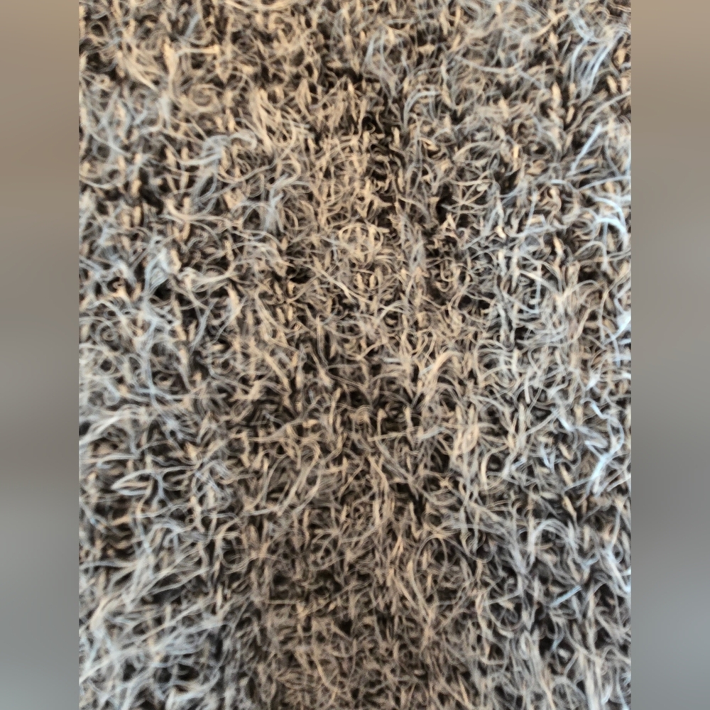 HOST PICK! 🎉🎊 Express Fuzzy Black Gray & White Sweater SzL - Picture 4 of 6